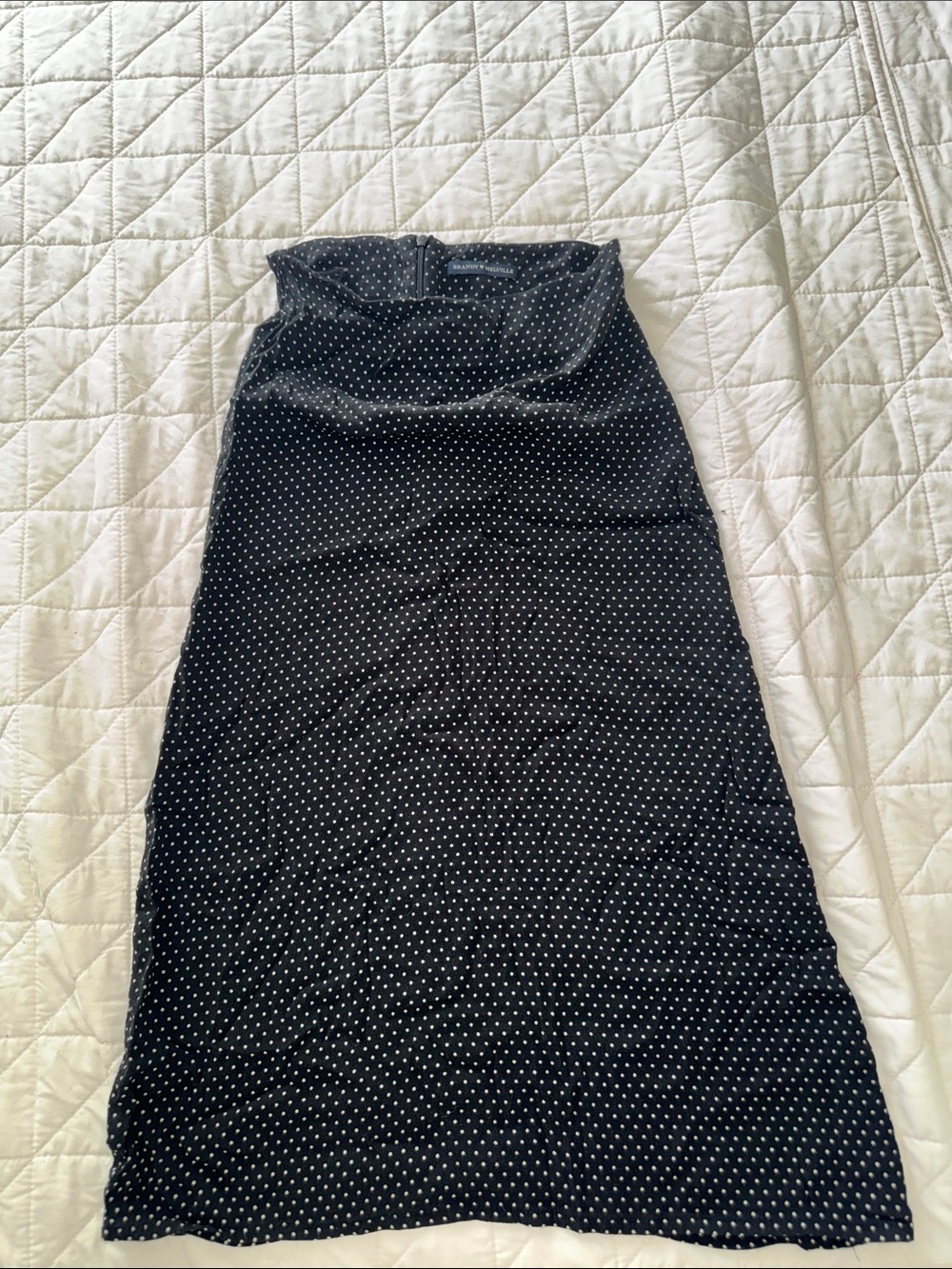 Brandy Melville Black Polka Skirt